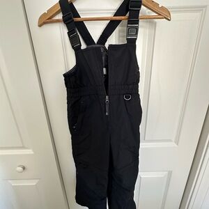 Lands' End Unisex Kids Size 5 Black Snow Bib